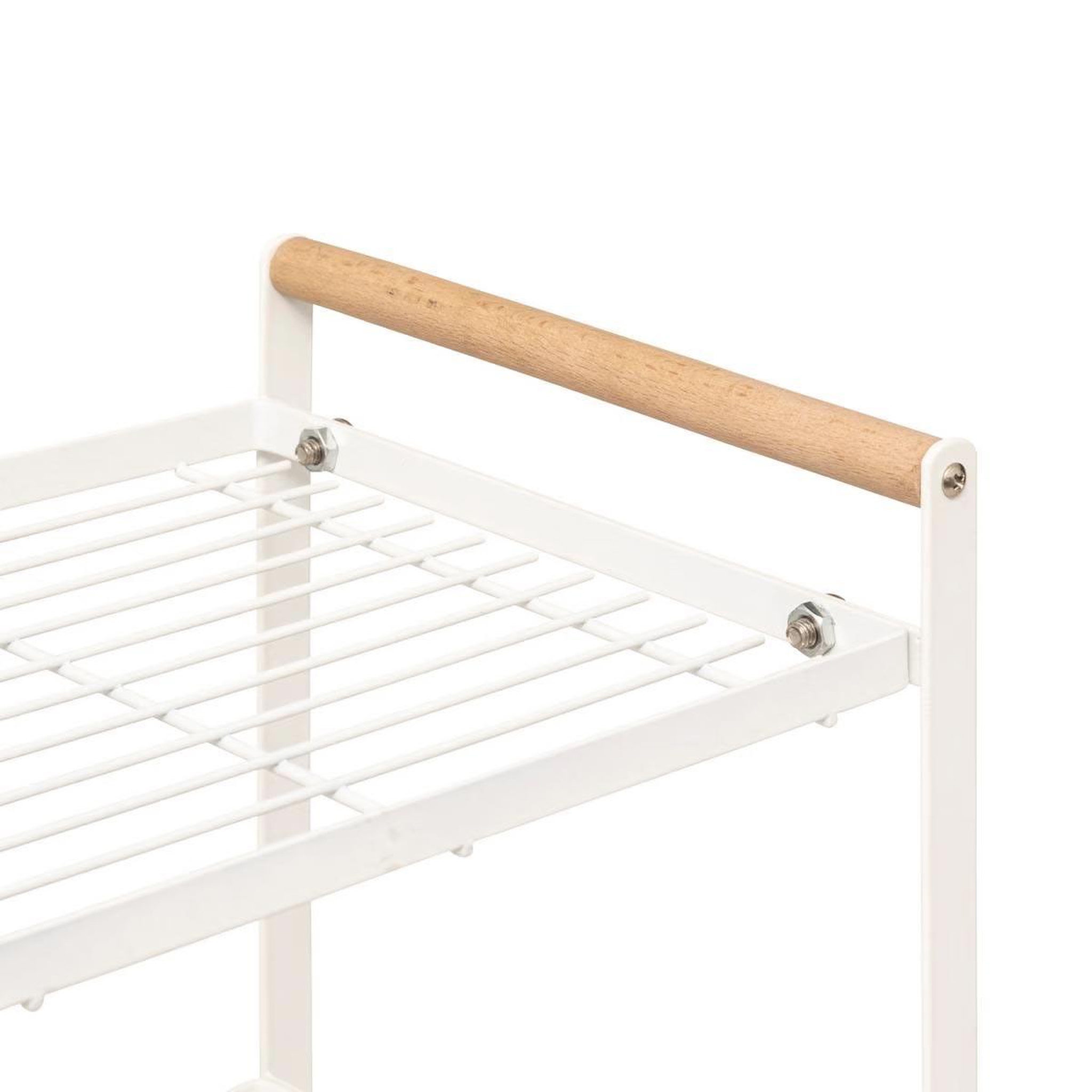 Voir la diapositive 2 : FIVE Étagère de Cuisine 2 Niveaux  Balm  42cm Blanc