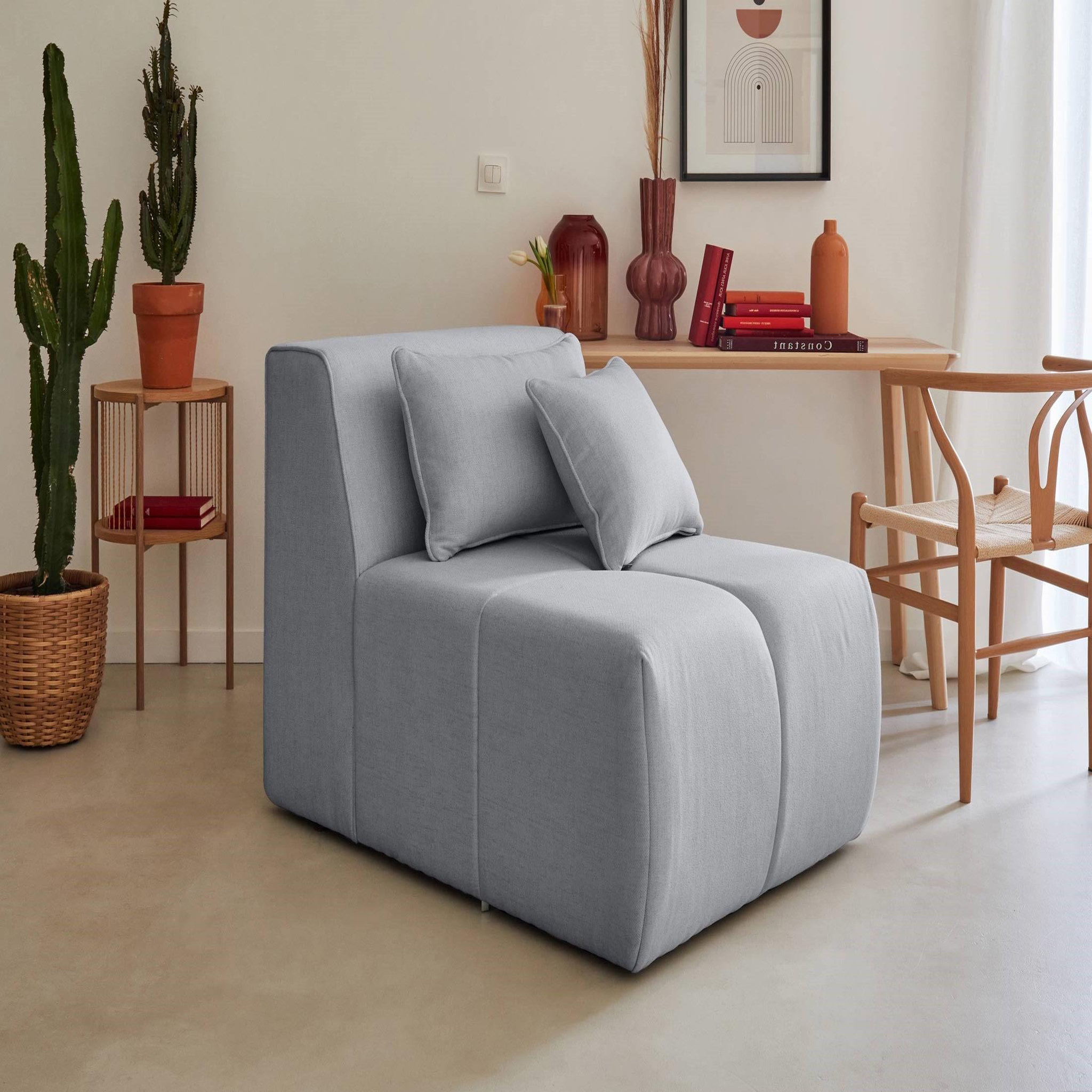 Voir la diapositive 6 : LISA DESIGN Caracas - canapé modulable d'angle droit - 5 places - en tissu