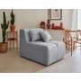 Voir la diapositive 6 : LISA DESIGN Caracas - canapé modulable d'angle droit - 5 places - en tissu