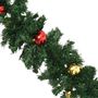 Voir la diapositive 5 : VIDAXL Guirlandes de Noël avec boules 4 pcs Vert 270 cm PVC