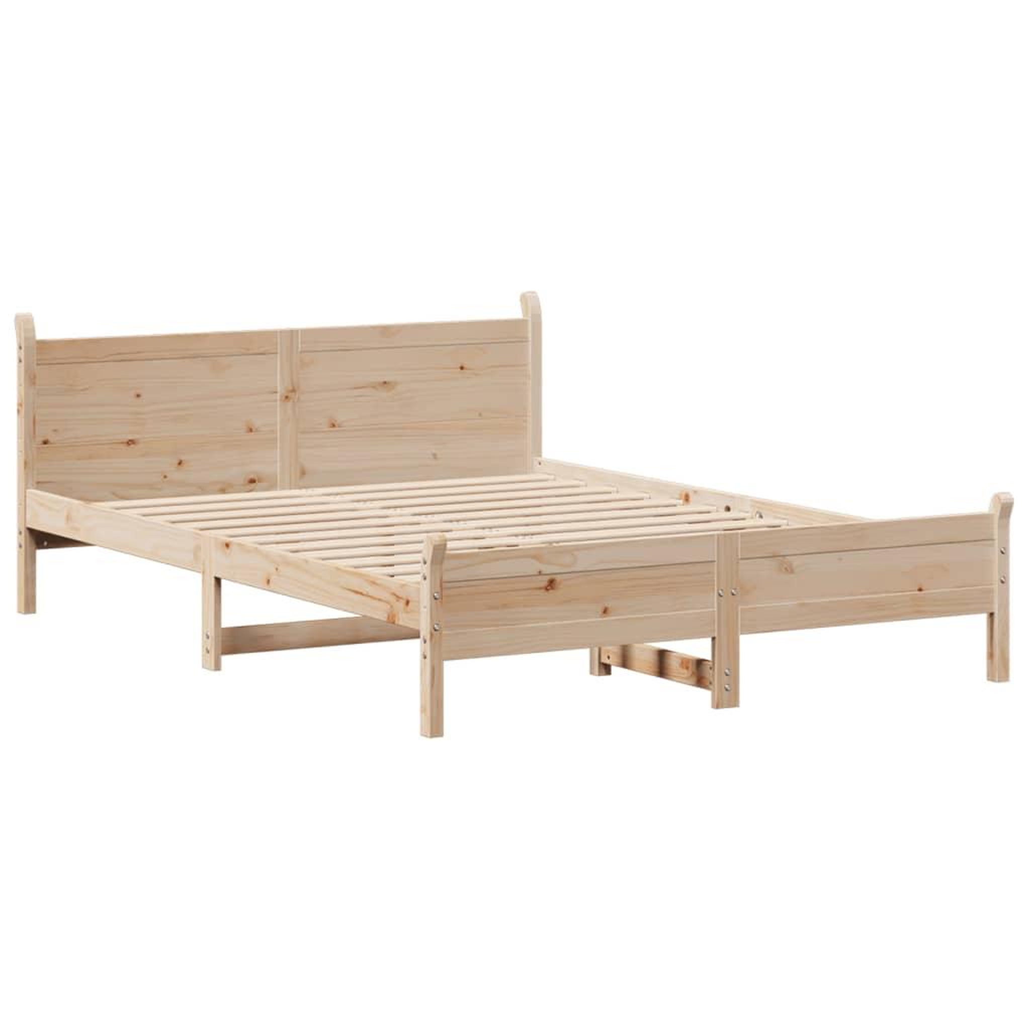 Voir la diapositive 3 : VIDAXL Cadre de lit sans matelas 120x200 cm bois de pin massif