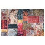 VIDAXL Tapis lavable antiderapant Patchwork 160x230 cm multicolore