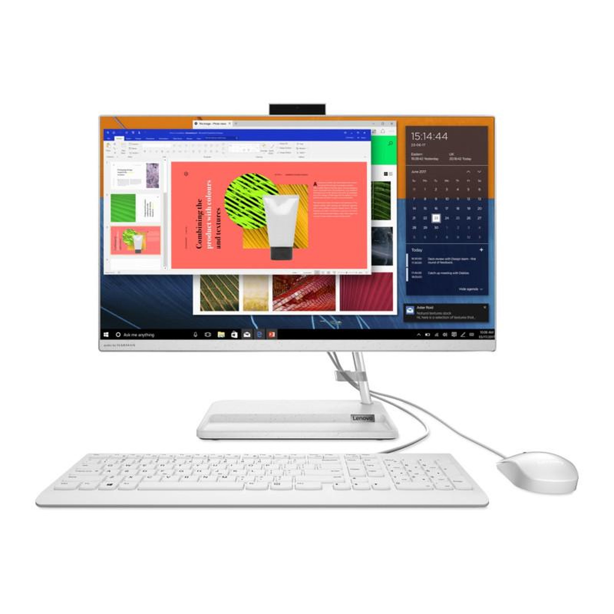 Voir la diapositive 1 : Lenovo PC tout en un Lenovo IdeaCentre AIO 3 27ALC6 AMD Ryzen 5 7430U 16Go 512GB SSD M.2 integrated AMD Radeon Graphics 27 FHD IPS Win