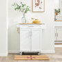 Voir la diapositive 5 : SOBUY Chariot de cuisine blanc avec tiroir et roulettes 83x46x91cm FKW13-II-WN