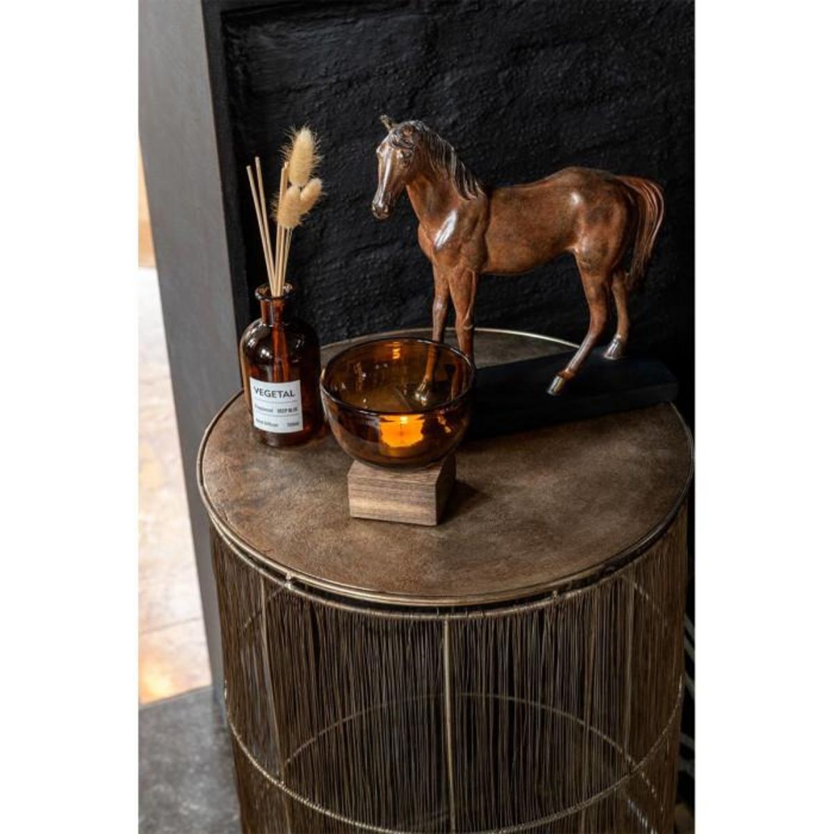 Paris Prix Vase sur Pied Design  Bezu  12cm Marron