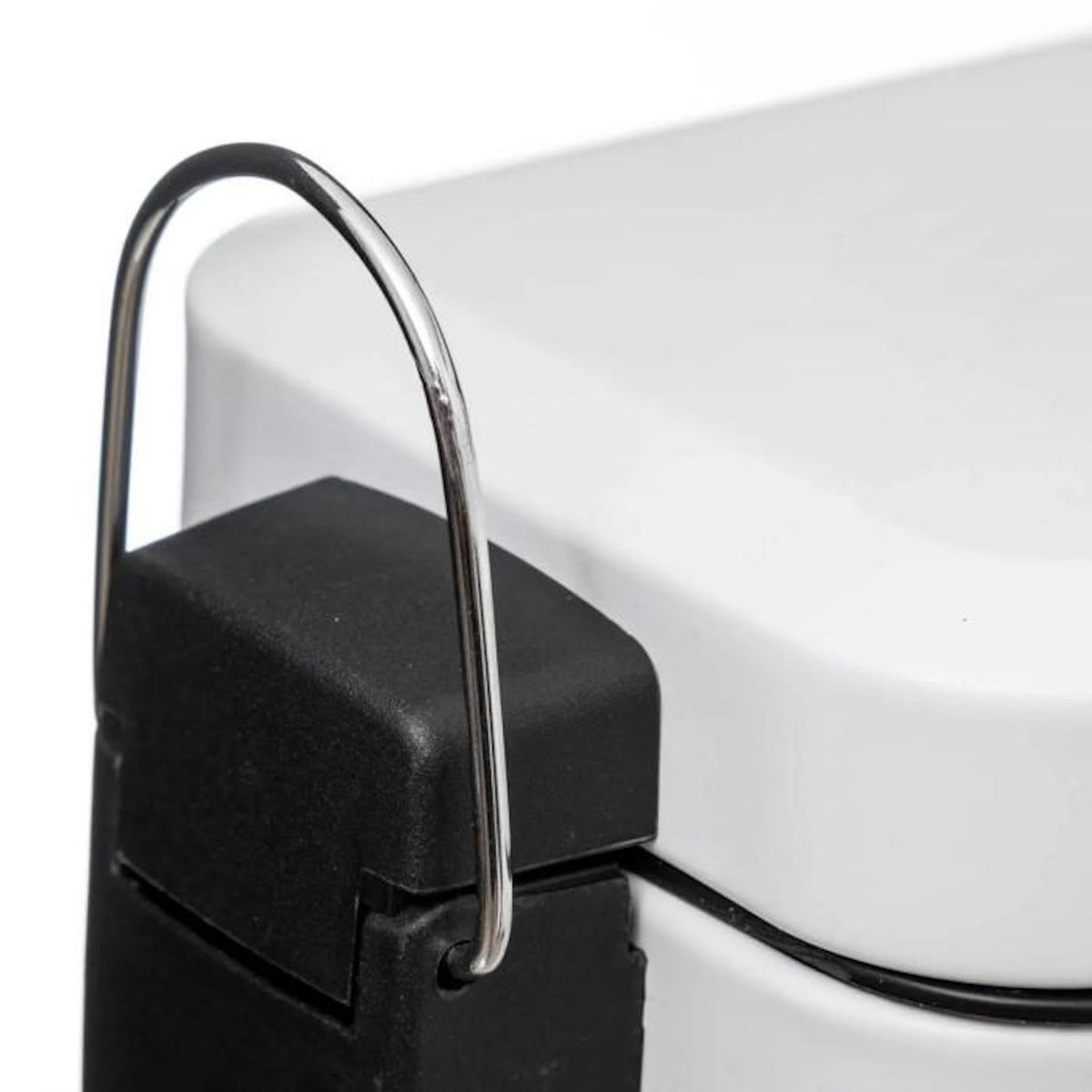 FIVE Poubelle de Salle de Bain  Rectangle  5L Blanc