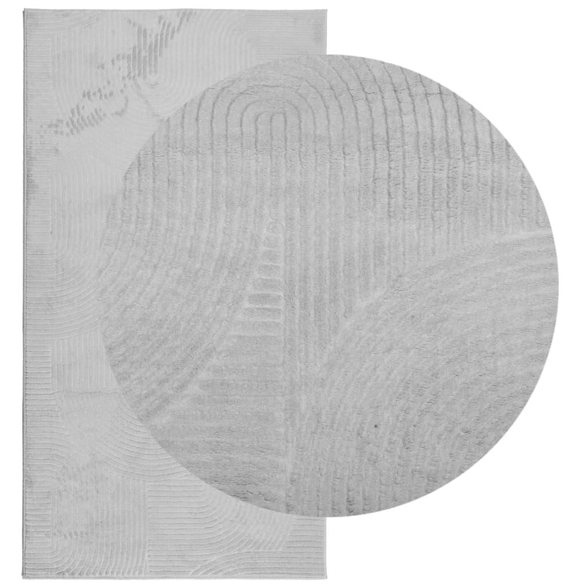 Voir la diapositive 3 : VIDAXL Tapis IZA poils courts style scandinave gris 80x150 cm