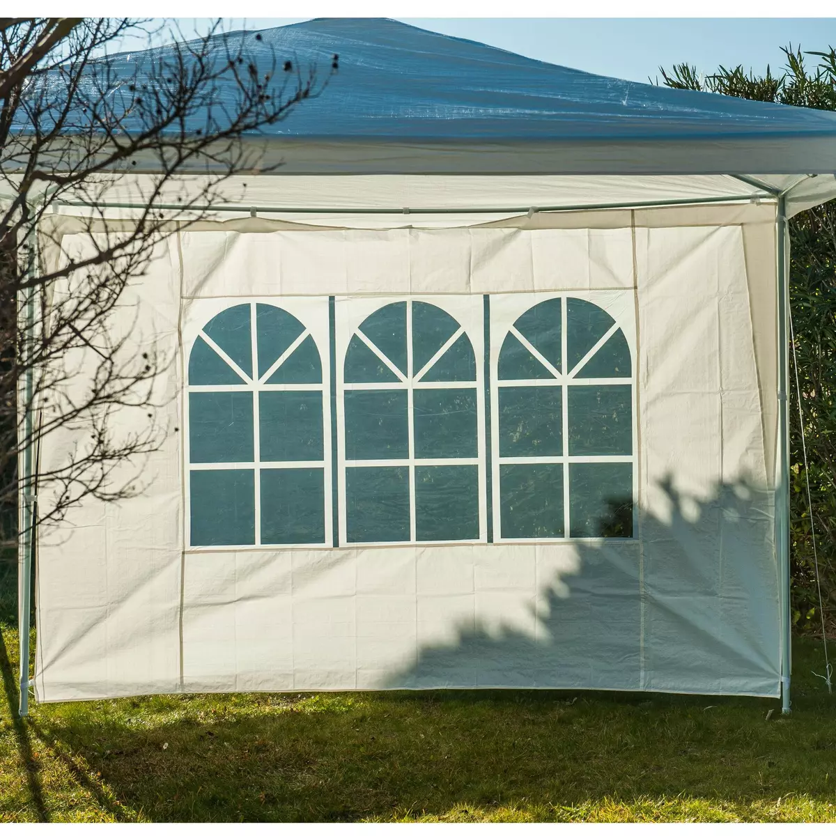 WERKAPRO Côté de tente fenêtre blanc 2.9 x 1.9 m