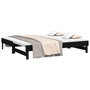Voir la diapositive 3 : VIDAXL Lit coulissant sans matelas noir 2x(75x190) cm