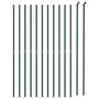 Voir la diapositive 3 : VIDAXL Cloture en treillis metallique avec bride vert 2,2x25 m