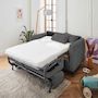 Voir la diapositive 2 : LISA DESIGN Owen - canapé 3 places convertible express couchage quotidien 140 cm matelas 12 cm en velours côtelé
