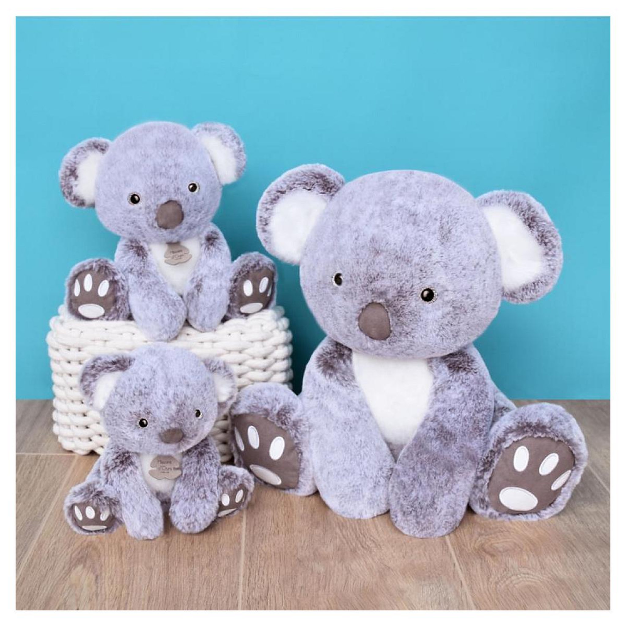 Voir la diapositive 2 : Histoire D'Ours Peluche koala gris - 35cm