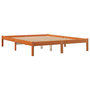 Voir la diapositive 3 : VIDAXL Cadre de lit sans matelas cire marron 150x200cm bois pin massif