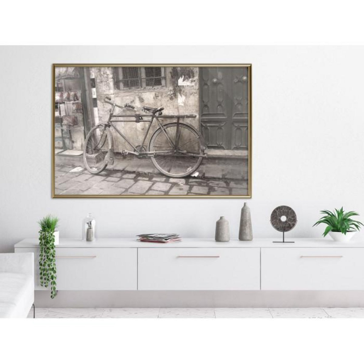 Paris Prix Affiche Murale Encadrée  Old Bicycle