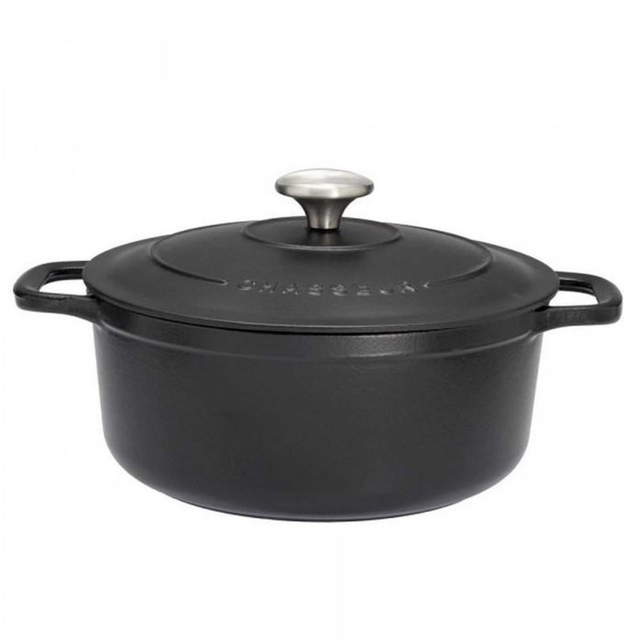 Chasseur Cocotte ronde en fonte émaillée 10cm noir sublime - puc471001