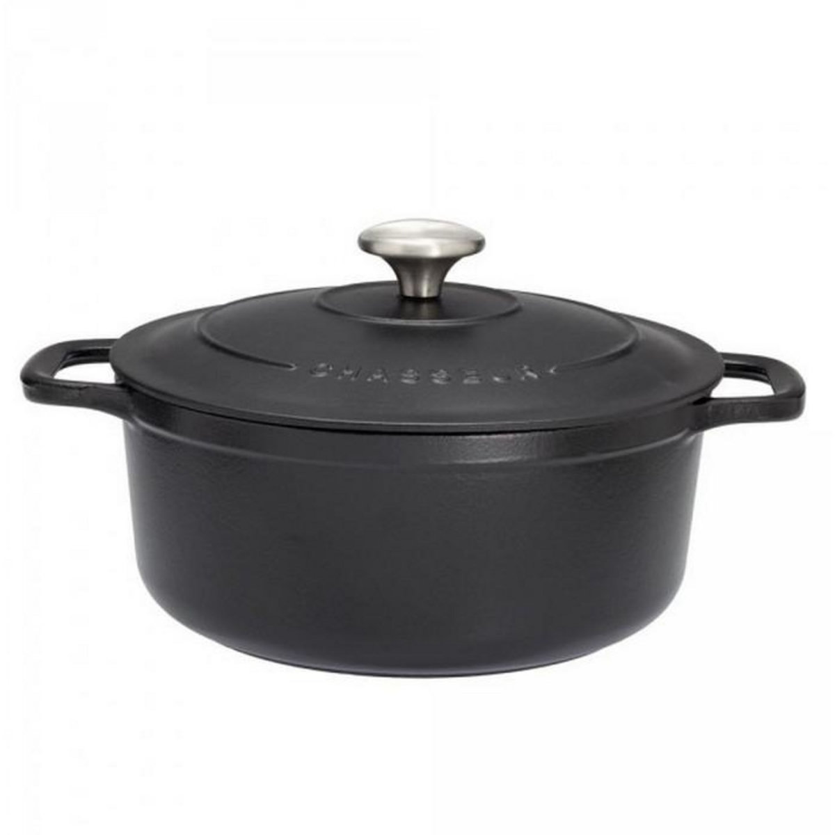 Chasseur Cocotte ronde en fonte émaillée 10cm noir sublime - puc471001