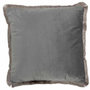 Voir la diapositive 1 : Paris Prix Coussin Carré Déco  Alpha  42x43cm Gris