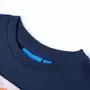 VIDAXL T-shirt enfants a manches longues melange bleu marine 116