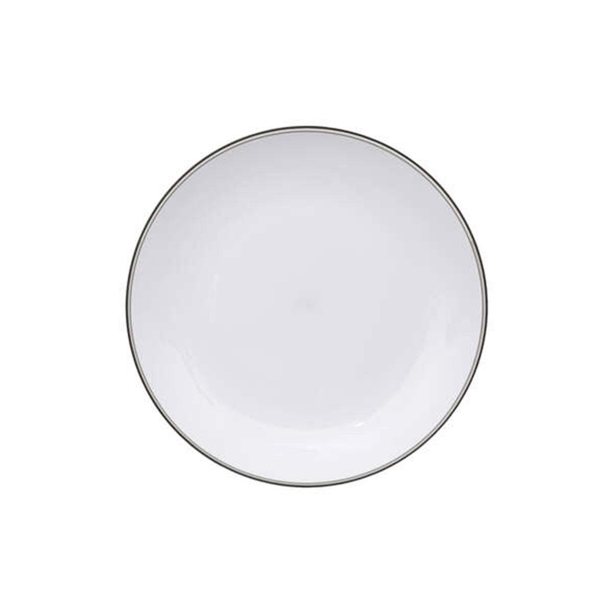 FIVE Lot de 6 assiettes plates réutilisables  square  25cm gris charbon