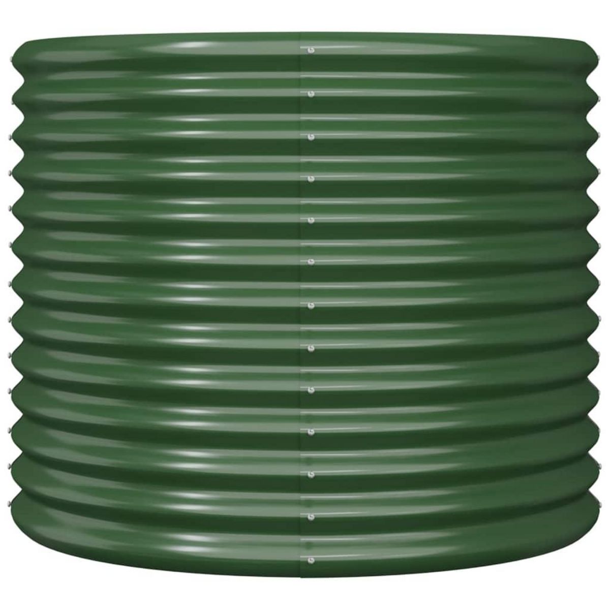VIDAXL Jardiniere de jardin Acier enduit de poudre 80x80x68 cm Vert
