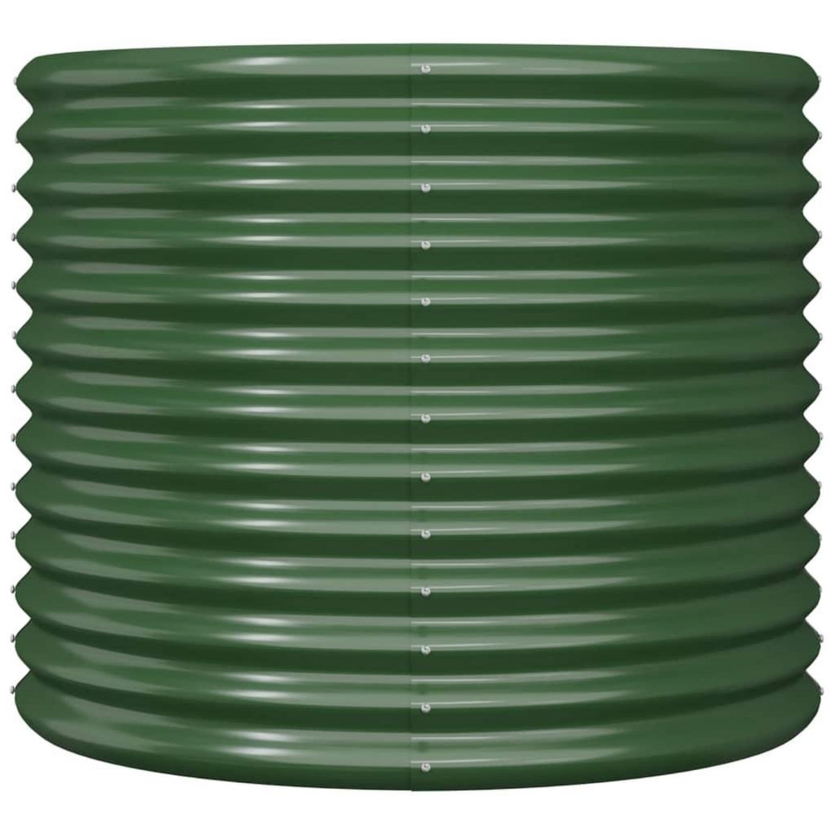 VIDAXL Jardiniere de jardin Acier enduit de poudre 80x80x68 cm Vert