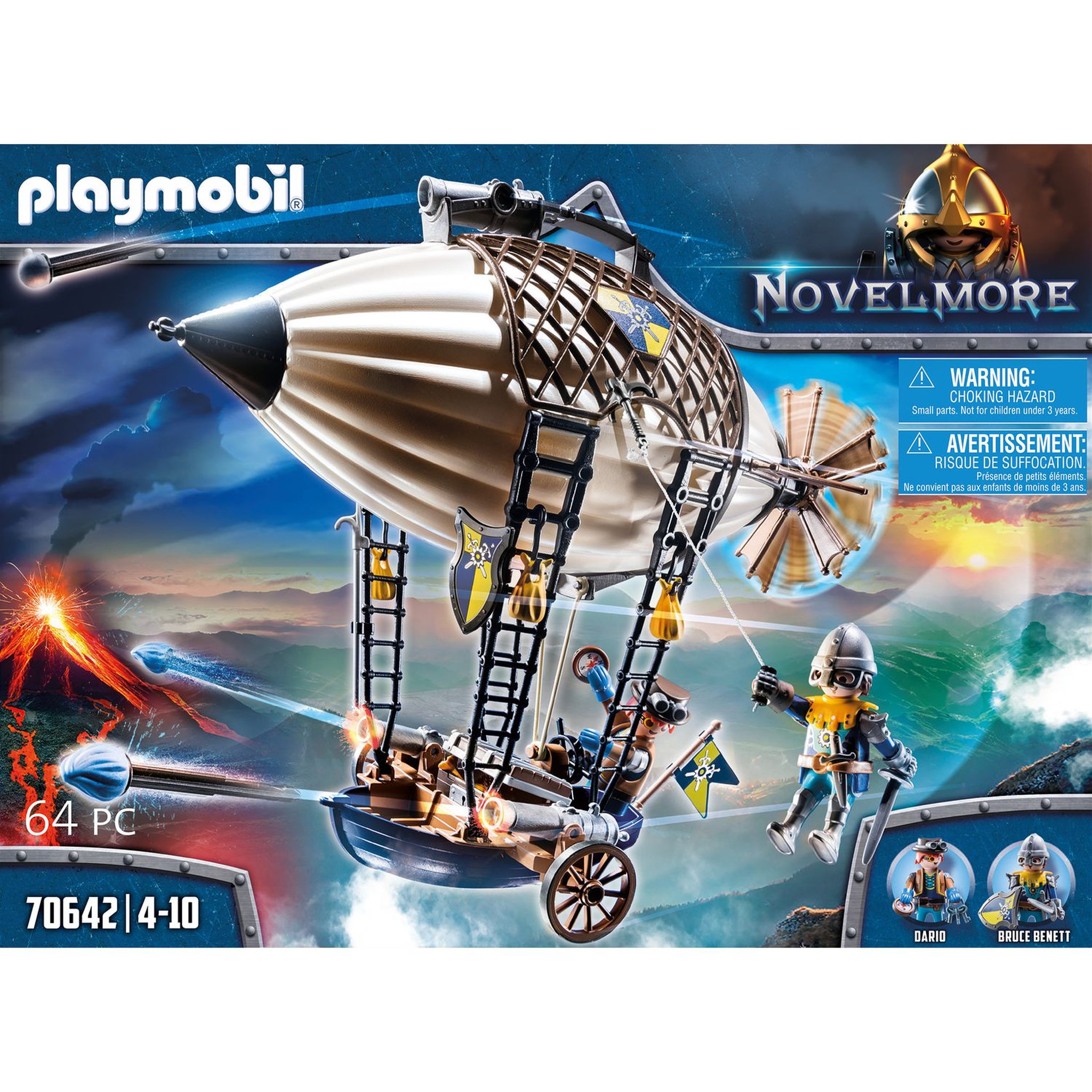 Voir la diapositive 4 : PLAYMOBIL 70642 Novelmore - Aérostat de Dario
