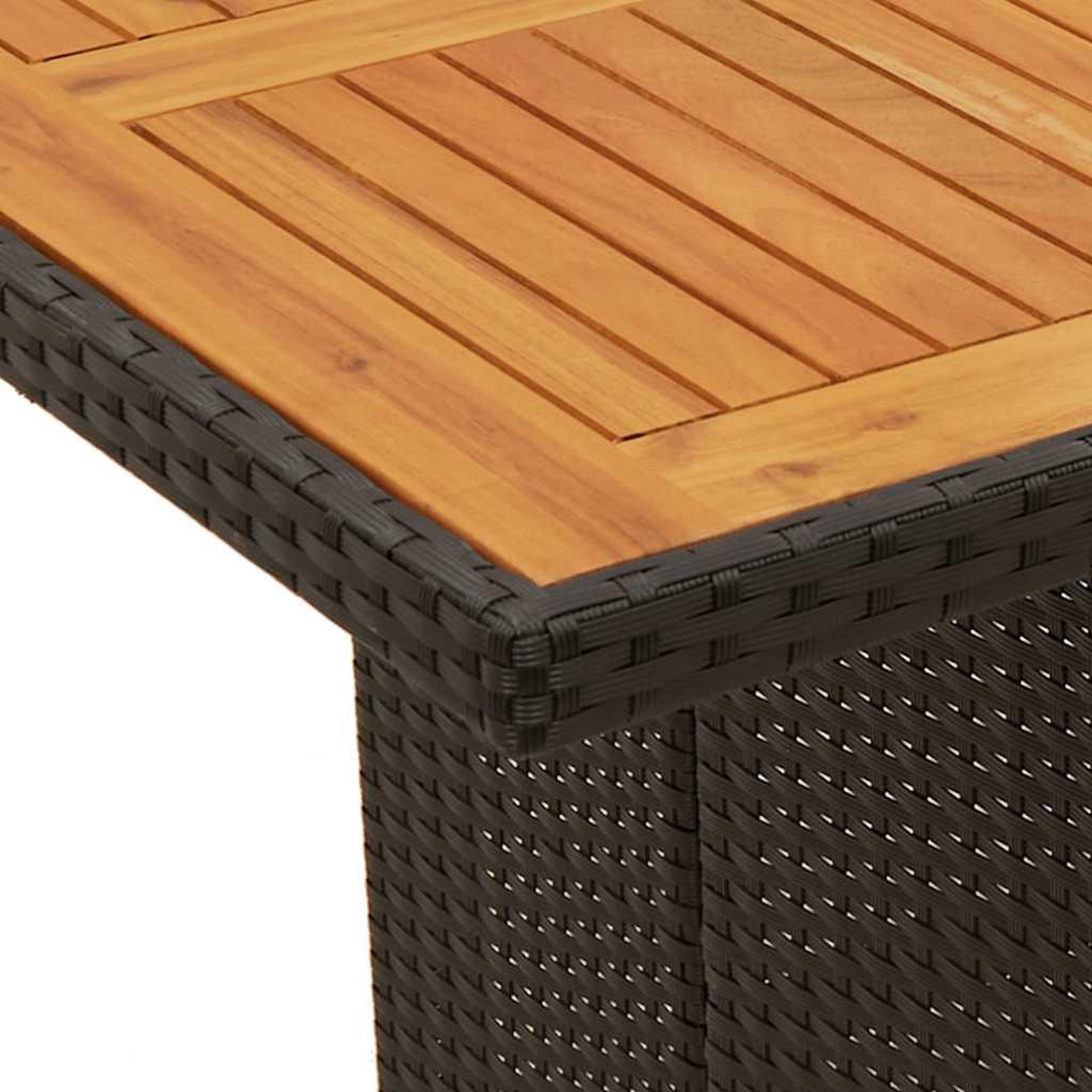 Voir la diapositive 5 : VIDAXL Ensemble de bistro de jardin 9 pcs coussins noir poly rotin