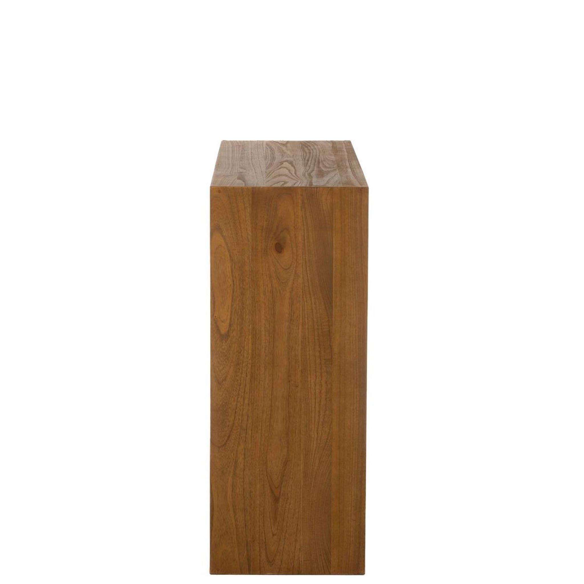 Voir la diapositive 2 : J-LINE Étagère murale en bois  cub  86cm marron