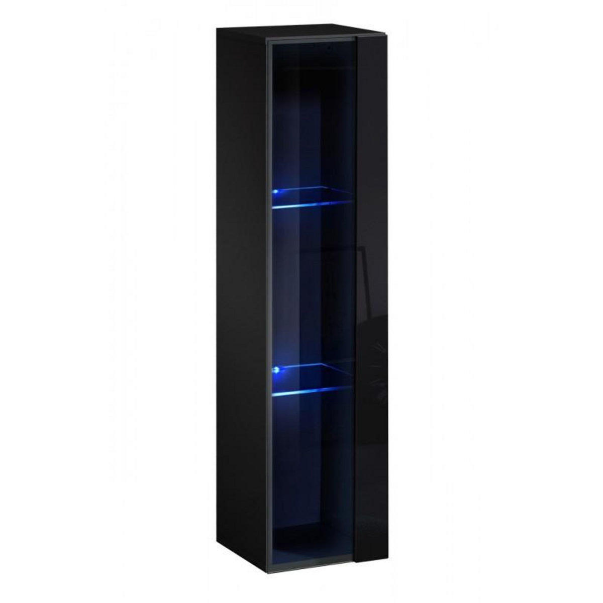 Paris Prix Vitrine Murale LED  Switch  120cm Noir