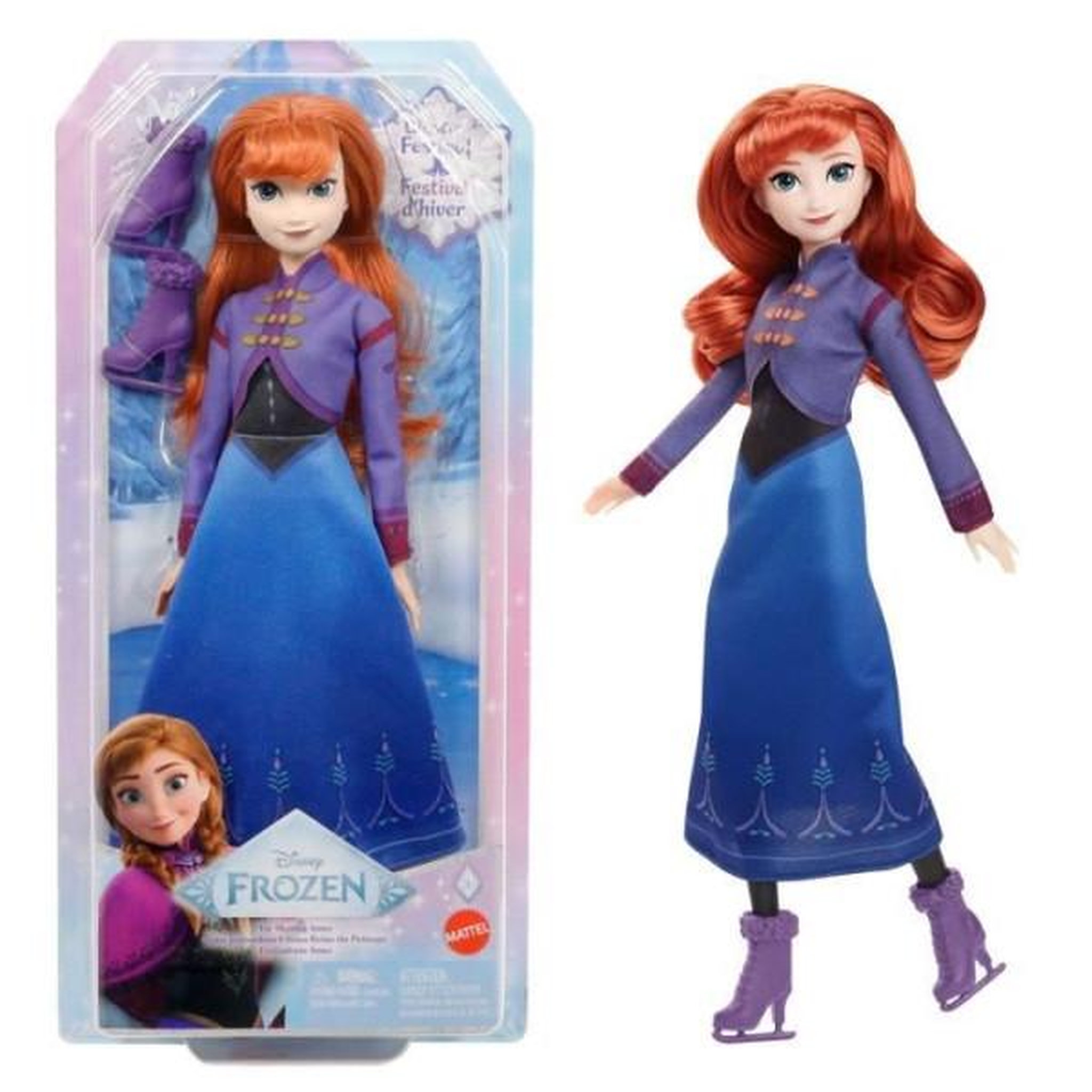 DISNEY FROZEN DISNEY Anna Poupée Patinage-La Reine des Neiges : Le Festival de l'hiver - Disney Frozen - JBG54