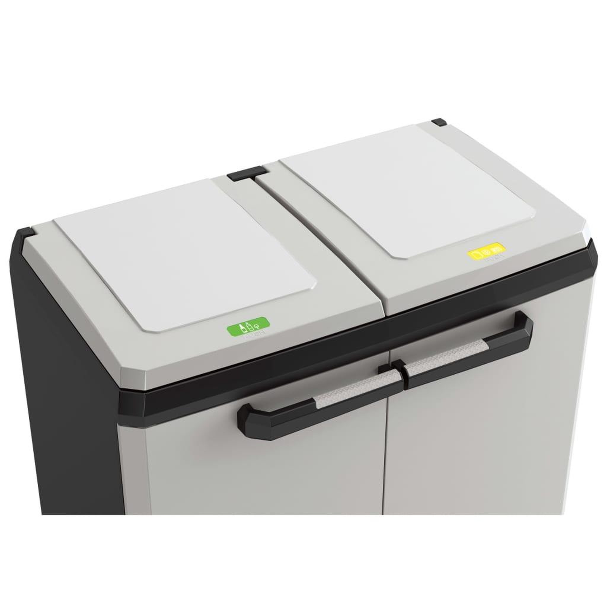 Voir la diapositive 4 : Keter Keter Armoire de recyclage Split Basic Gris et noir 85 cm