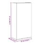 Voir la diapositive 6 : VIDAXL Armoire de salle de bain murale Chene sonoma 32x20x67 cm