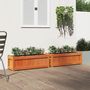 Voir la diapositive 3 : VIDAXL Jardinieres 2 pcs cire marron bois de pin massif