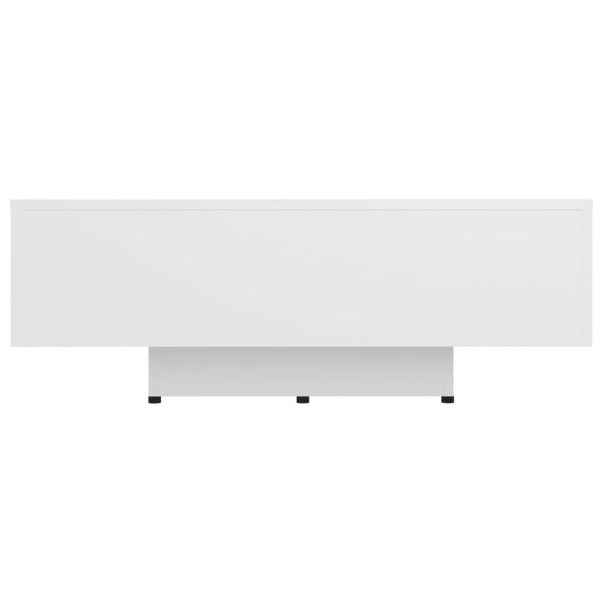 VIDAXL Table basse Blanc 85x55x31 cm Bois d'ingenierie