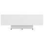 Voir la diapositive 3 : VIDAXL Table basse Blanc 85x55x31 cm Bois d'ingenierie