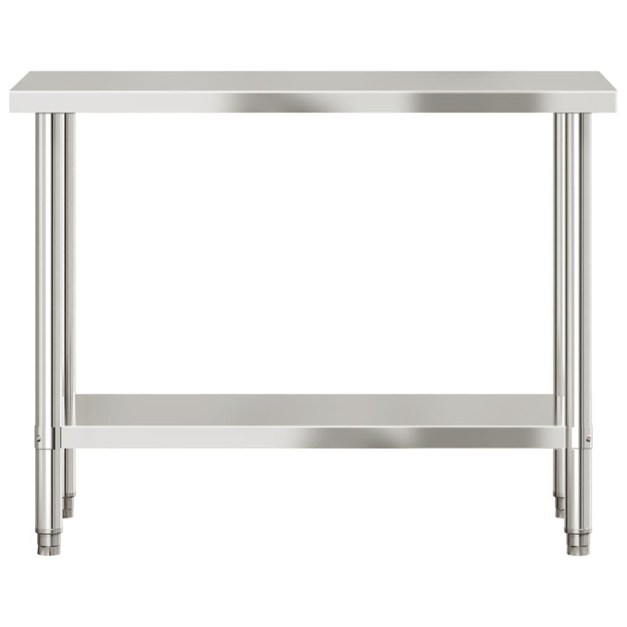 Voir la diapositive 5 : VIDAXL Table de travail de cuisine 110x55x85 cm acier inoxydable