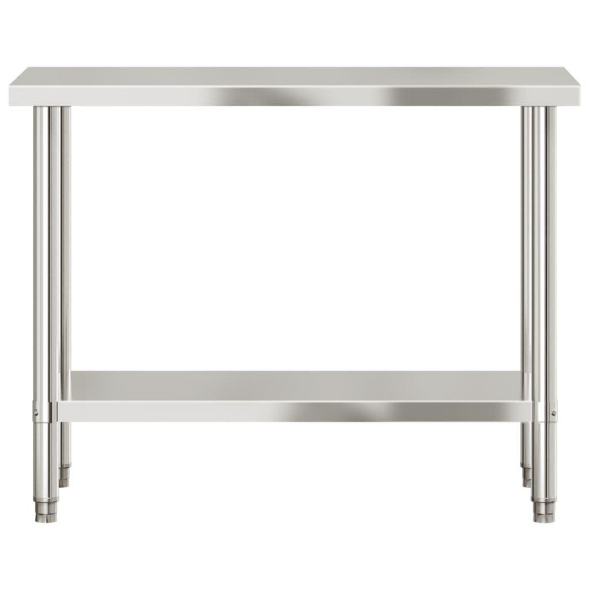 VIDAXL Table de travail de cuisine 110x55x85 cm acier inoxydable