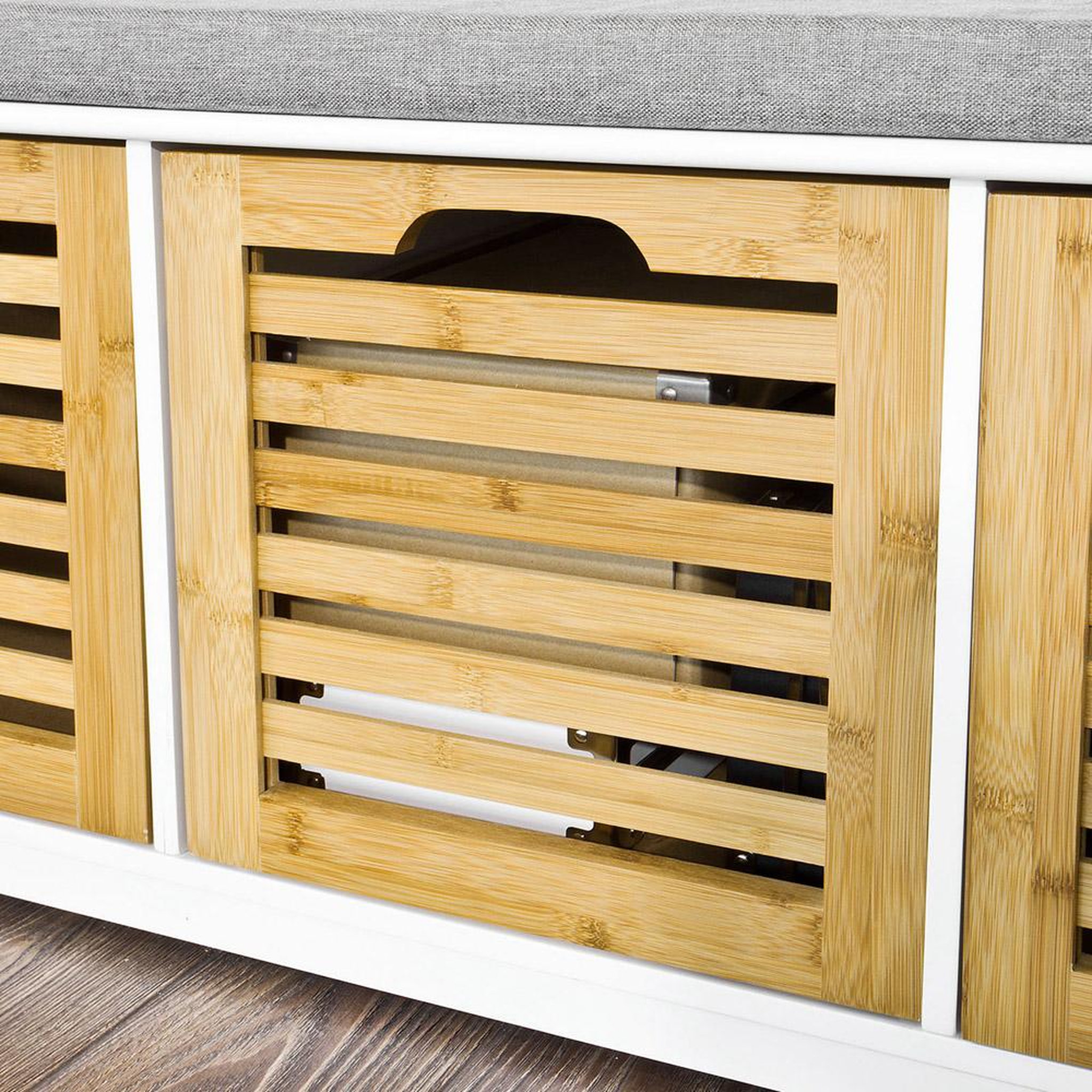 Voir la diapositive 6 : SOBUY SoBuy - Banc de rangement à trois tiroirs pour chaussures - Moderne - FSR23