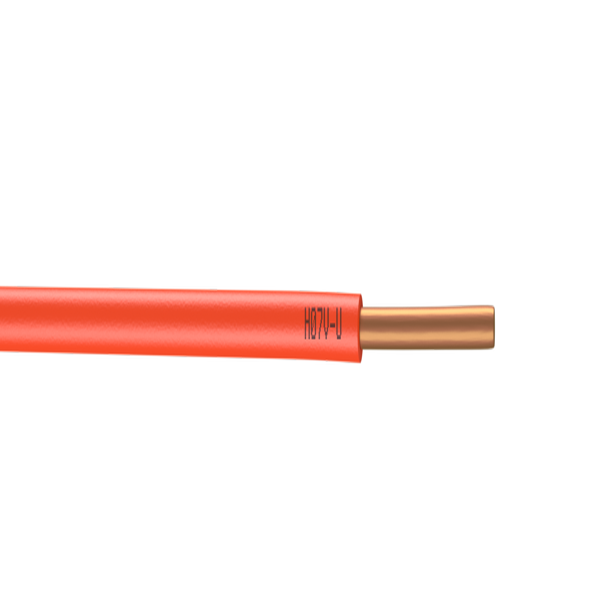 CENTRALE BRICO Fil électrique 1.5 mm² h07vu, en couronne de 100M orange