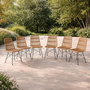 Voir la diapositive 2 : CONCEPT USINE Lot de 6 chaises en résine tressée effet rotin BAGO