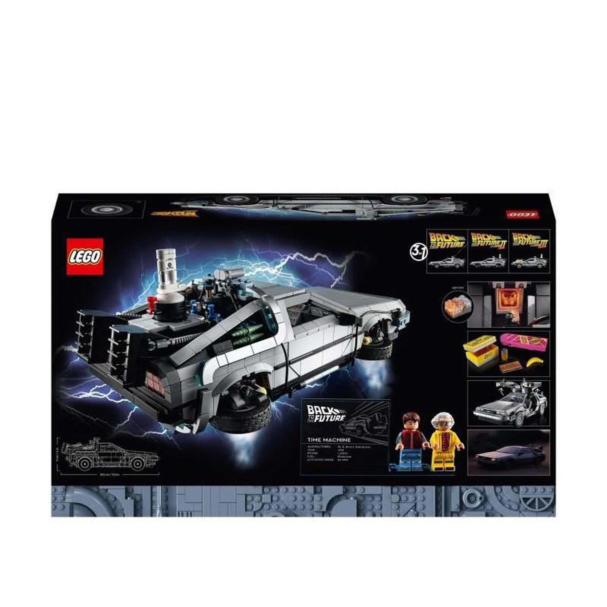 Voir la diapositive 6 : LEGO LEGO 10300 La machine a remonter le temps de Retour vers le futur