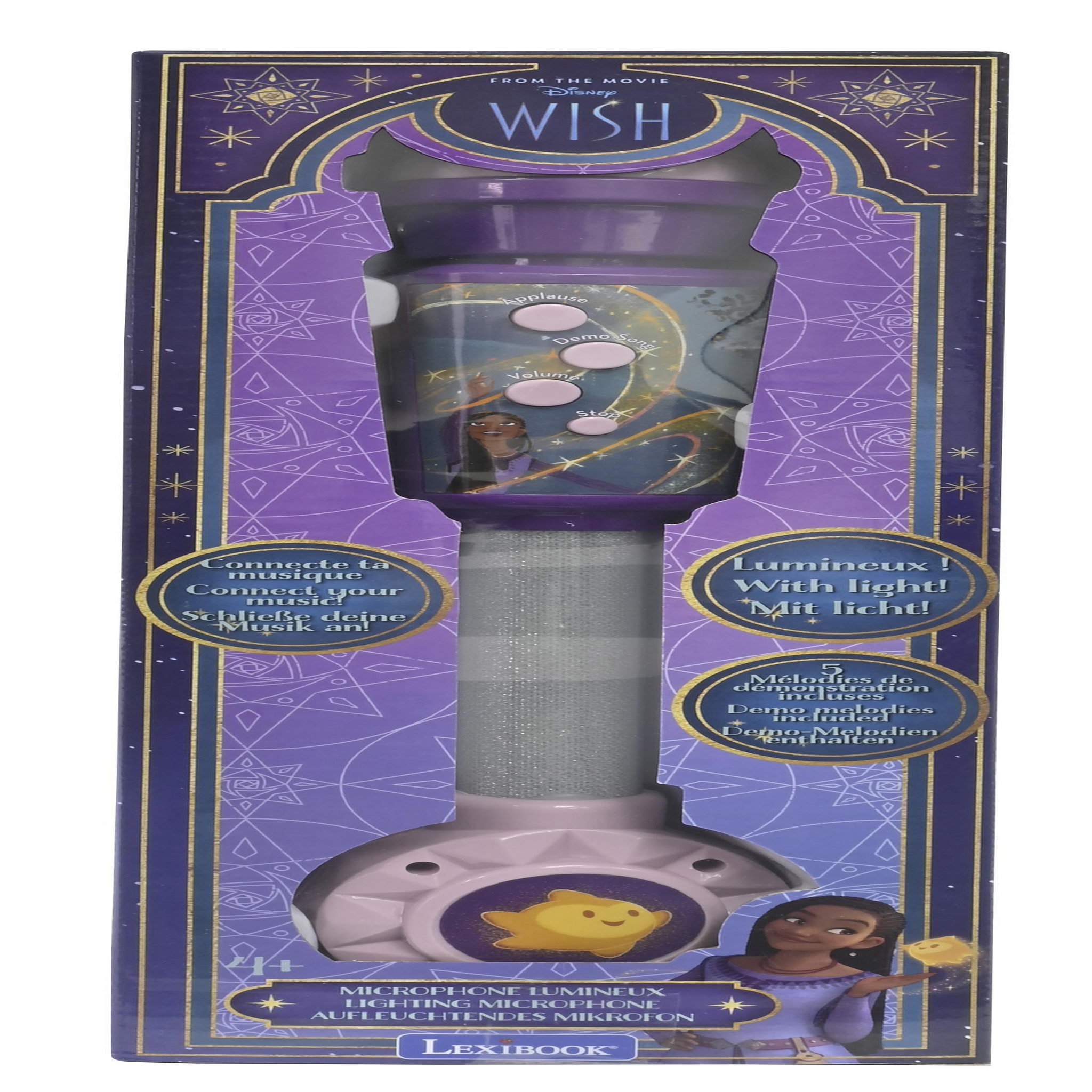 Voir la diapositive 3 : Lexibook Microphone Wish avec tube lumineux et enceinte