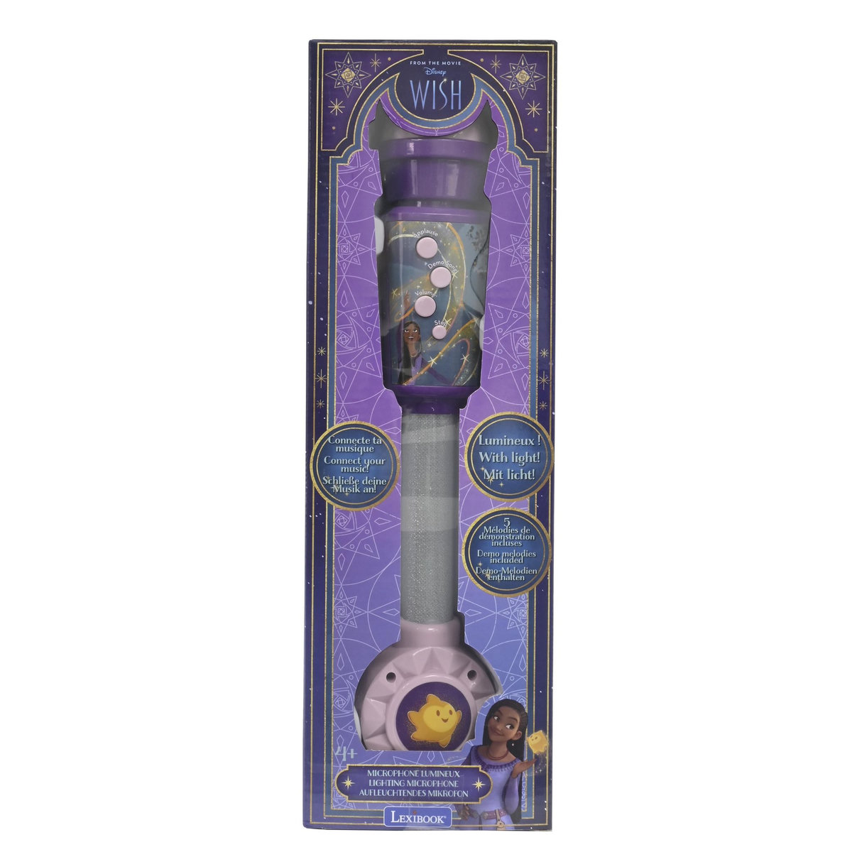 Lexibook Microphone Wish avec tube lumineux et enceinte