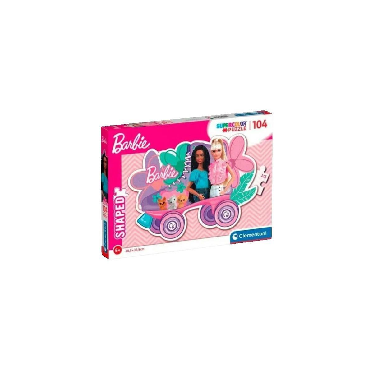BARBIE Puzzle Barbie multicolore 104 pièces