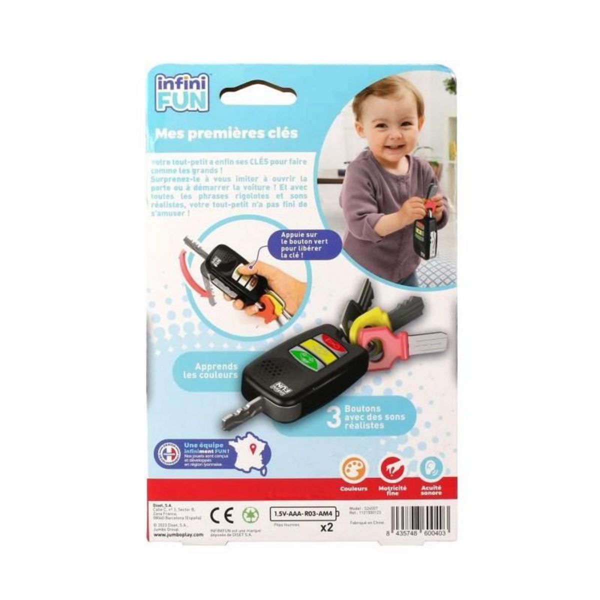 GENERIQUE Clés Jouet - KD - Mes Premieres Clefs N - Apprentissage des formes et des couleurs pour enfants