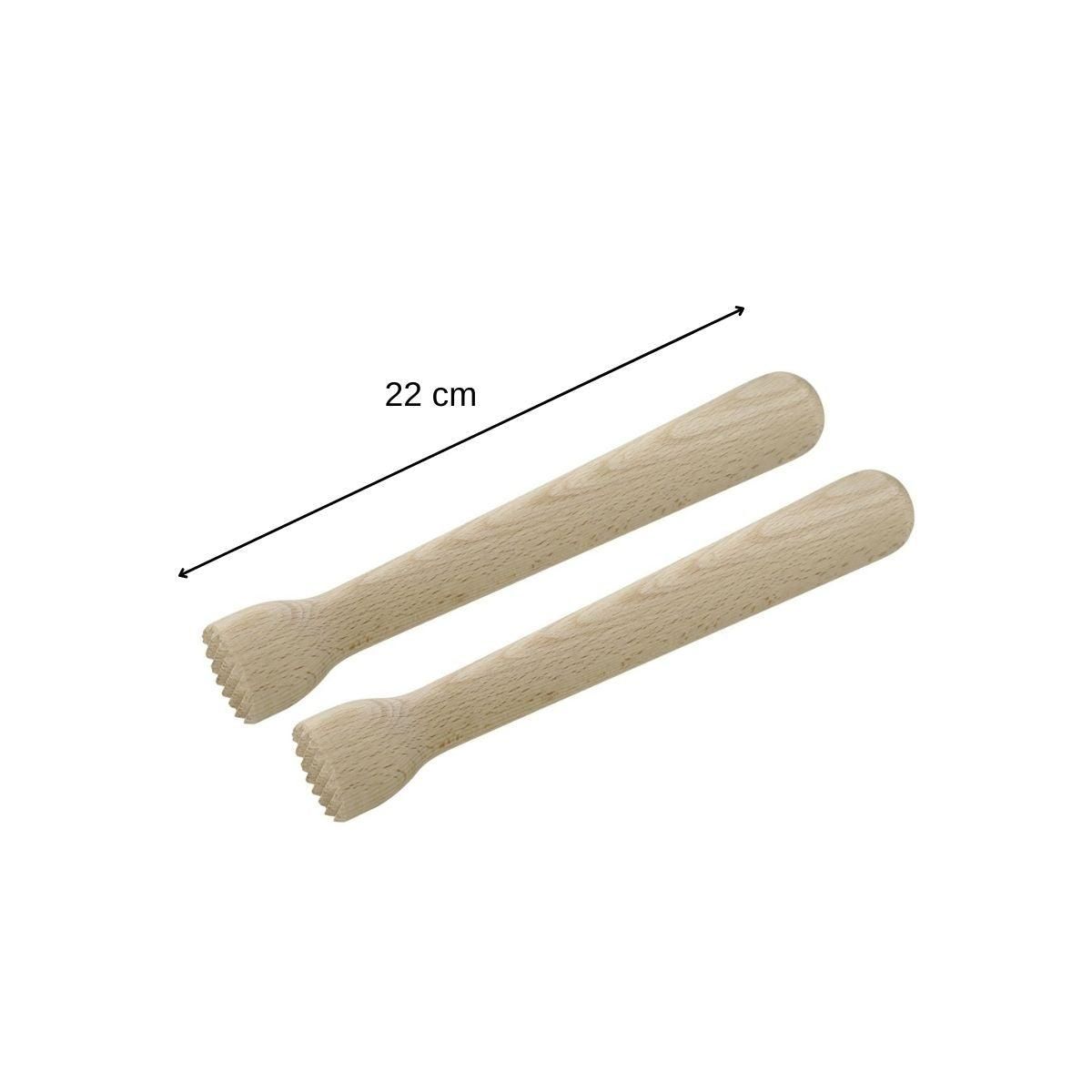 FM PROFESSIONAL Lot de 2 pilons cocktail en bois FM Professional