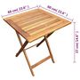 Voir la diapositive 6 : VIDAXL Mobilier de bistro pliable 3 pcs Bois d'acacia solide