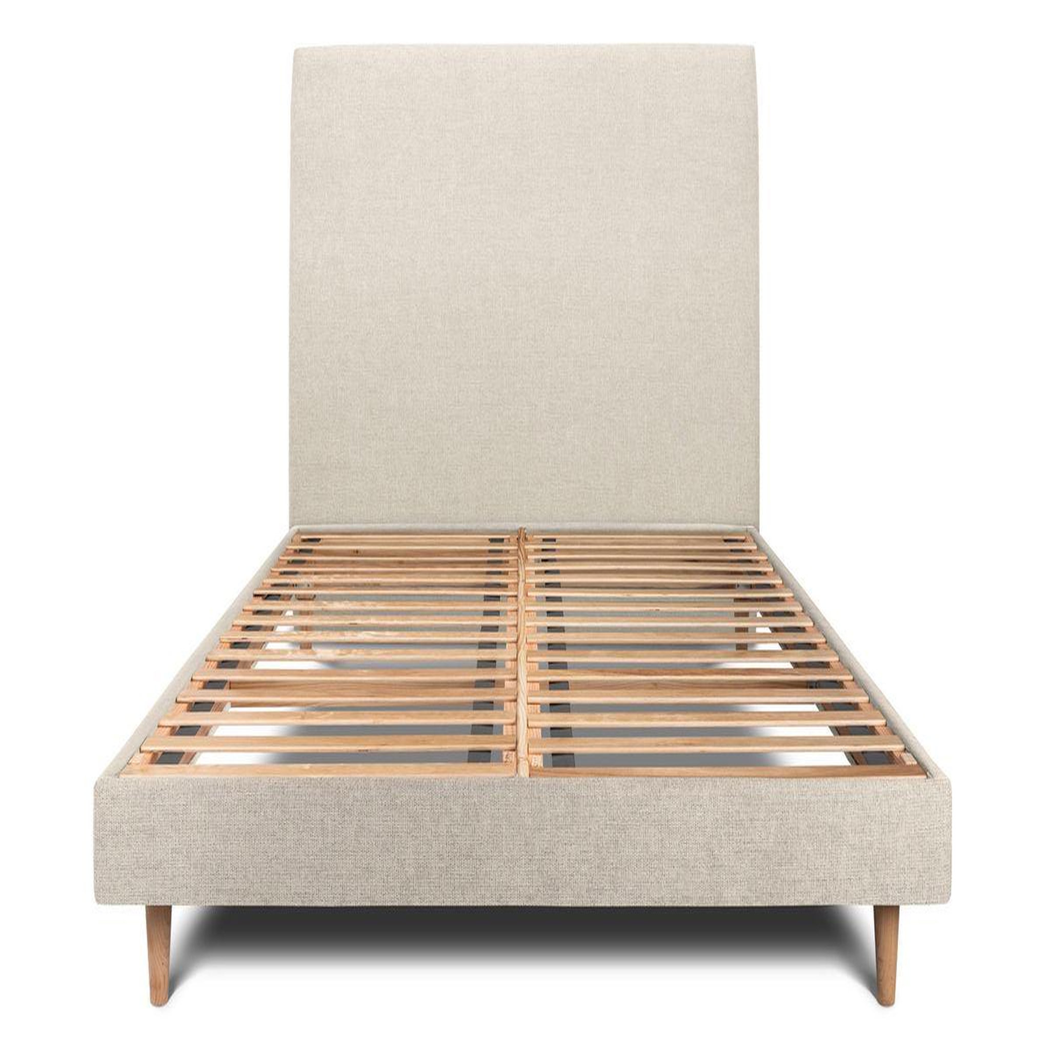Voir la diapositive 1 : Sommeil de Plomb Lit avec tête de lit tapissier tissu et sommier kit - Hauteur totale : 29cm