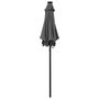 Voir la diapositive 3 : VIDAXL Parasol de jardin avec lumieres LED anthracite aluminium
