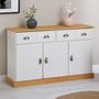 Voir la diapositive 2 : IDIMEX Buffet salon PARIS L116cm bois massif